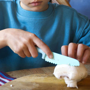 Klassisches Kindermesser Klyv Classic – Meeresblau