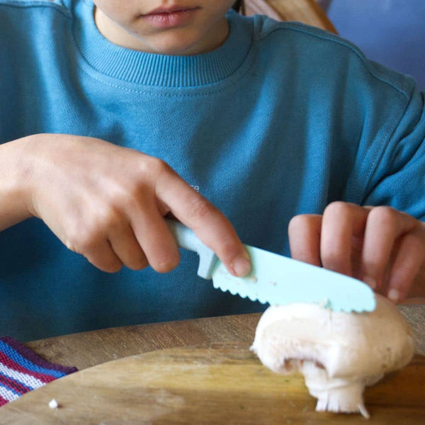 Klassisches Kindermesser Klyv Classic – Meeresblau