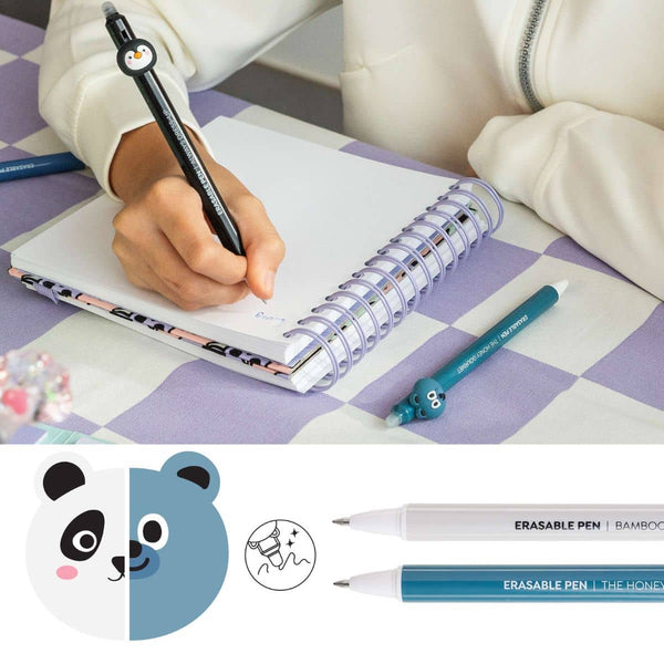 Radierbare Stifte im Set – Panda & Bär (2 Stück)