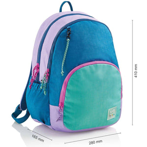 3-Fach Schulrucksack – Berlin Rider Purple (27L, A4)