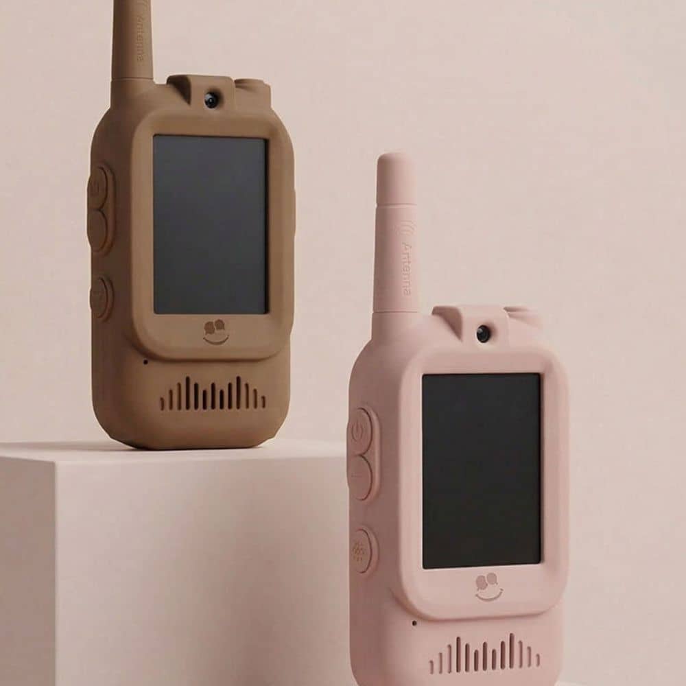 Video-Walkie-Talkie-Set – KidTooki Rosa & Braun (2er-Set)