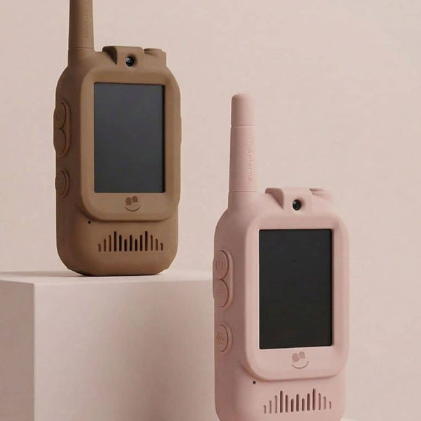 Video-Walkie-Talkie-Set – KidTooki Rosa & Braun (2er-Set)
