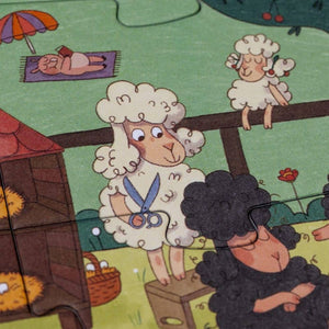 Beobachtungspuzzle Farmtastic - 36 Teile in Traktor-Box