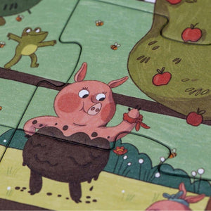 Beobachtungspuzzle Farmtastic - 36 Teile in Traktor-Box