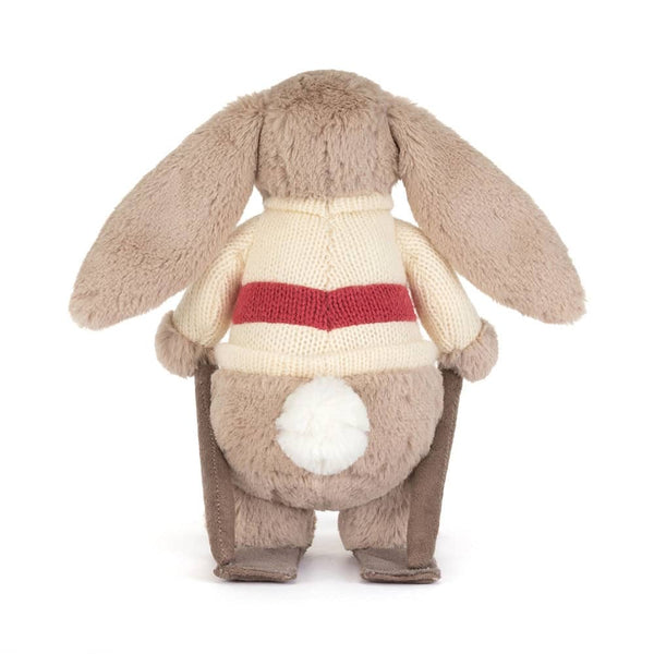 Kuscheltier Beiger Hase auf Skiern (20 cm)
