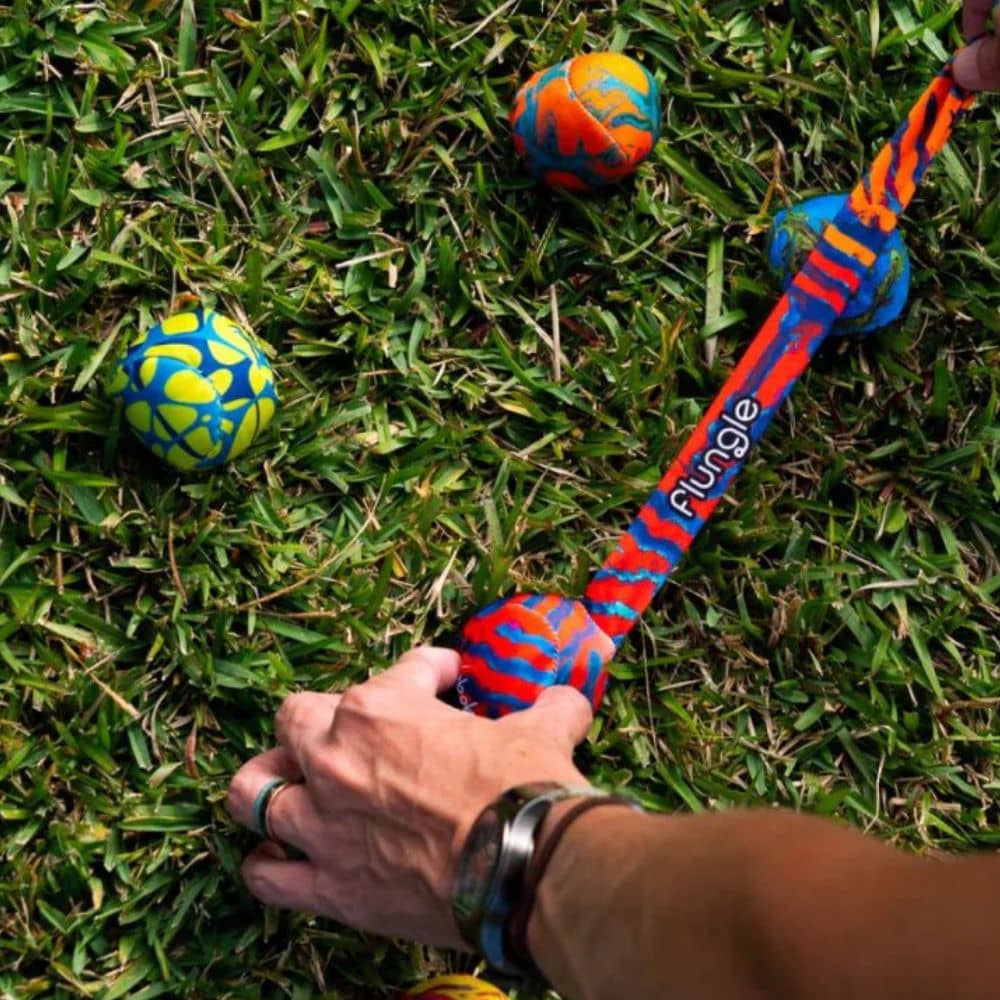 Flungle Outdoor-Geschicklichkeitsspiel – Boccia-Set für Strand & Garten