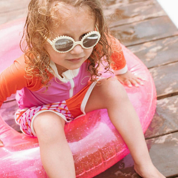 Flexible Kindersonnenbrille Fleur 0-12 Mon. - Butter