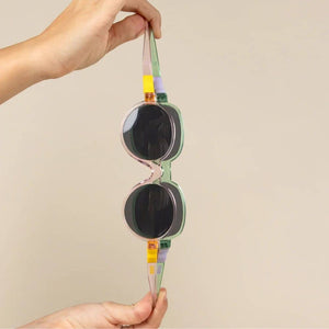 Flexible polarisierte Kindersonnenbrille Pop 7-12 J. - Nude Sun