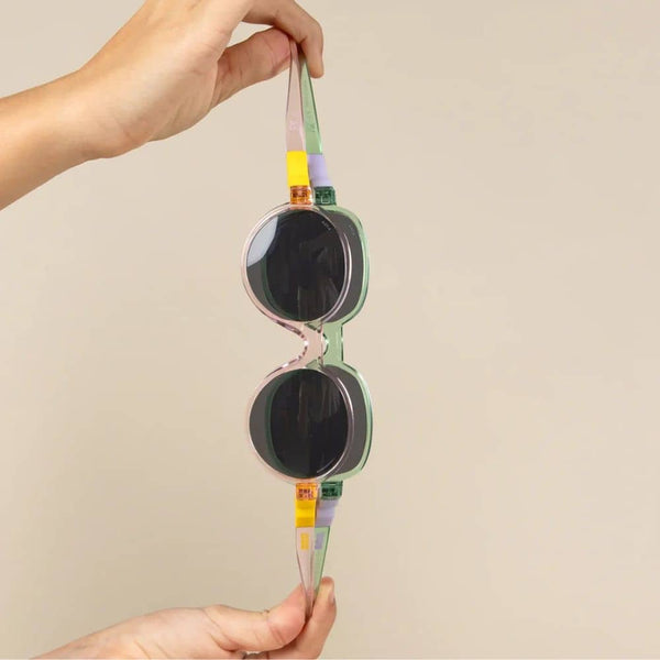Flexible polarisierte Kindersonnenbrille Pop 7-12 J. - Nude Sun