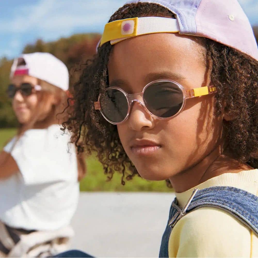 Flexible polarisierte Kindersonnenbrille Pop 7-12 J. - Nude Sun