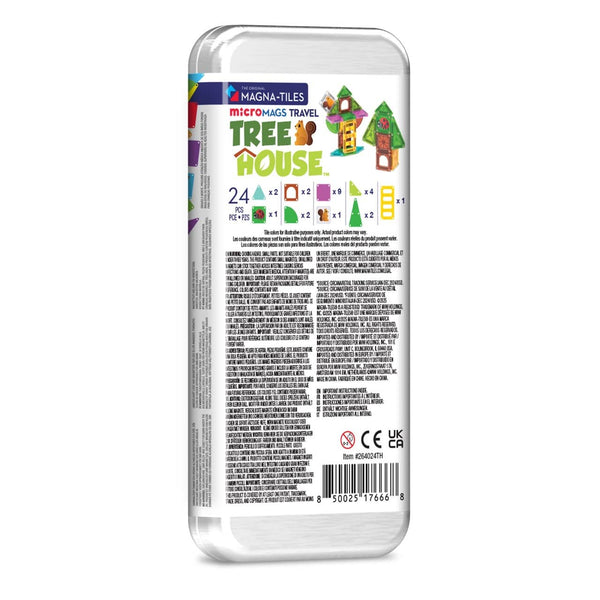 Magnetbausteine – microMAGS Treehouse Travel, 24 Teile