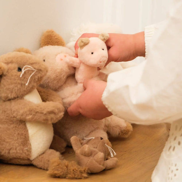 Kuscheltier Schweinchen mit Baby (15 cm)