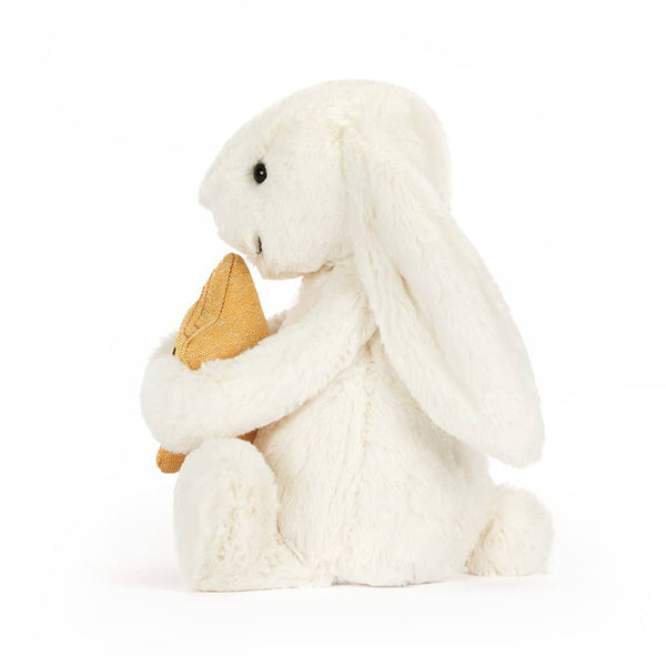 Bashful Hase – Cremeweiß mit Stern (31 cm)