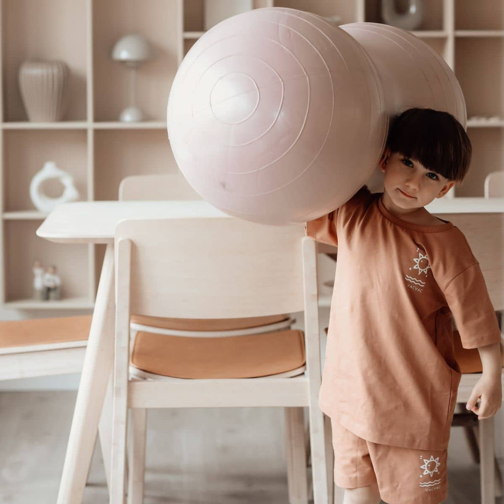 Erdnuss-Gymnastikball für Kinder - Pink