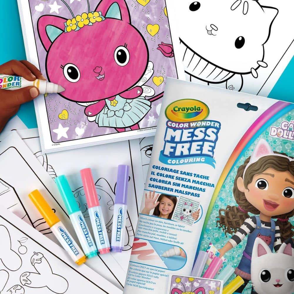Magisches Malbuch mit 4 Stiften Ohne Flecken – Color Wonder Mess Free, Gabby's Dollhouse