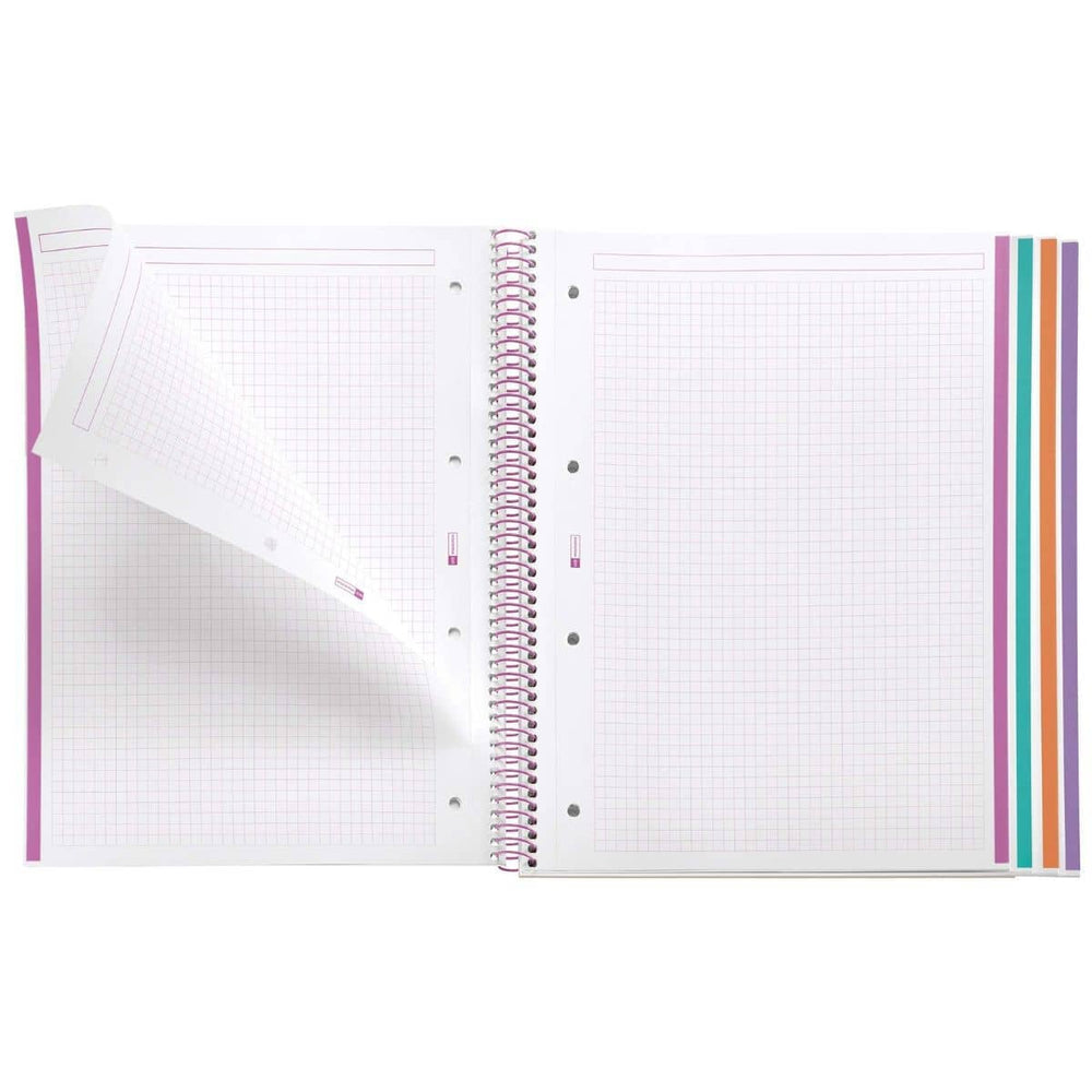 Spiralblock, A4-Heft mit einzelnen Blättern – Magic Unicorn, 120 Seiten