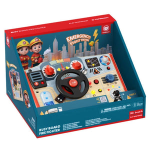 Verpackung des Motorikbretts Feuerwehr