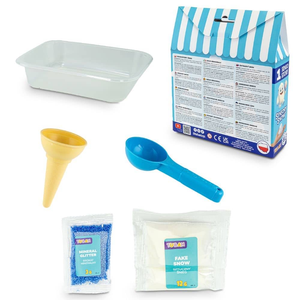 Sinnes-Set – Schnee und Eisdesserts – Sensory Snow