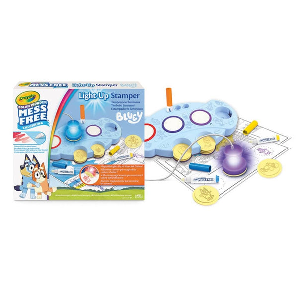 Leuchtstempel-Set Ohne Flecken – Color Wonder Mess Free, Bluey
