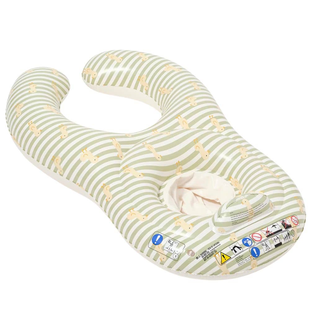 Schwimmender Babysitz – Duck Sage Stripe