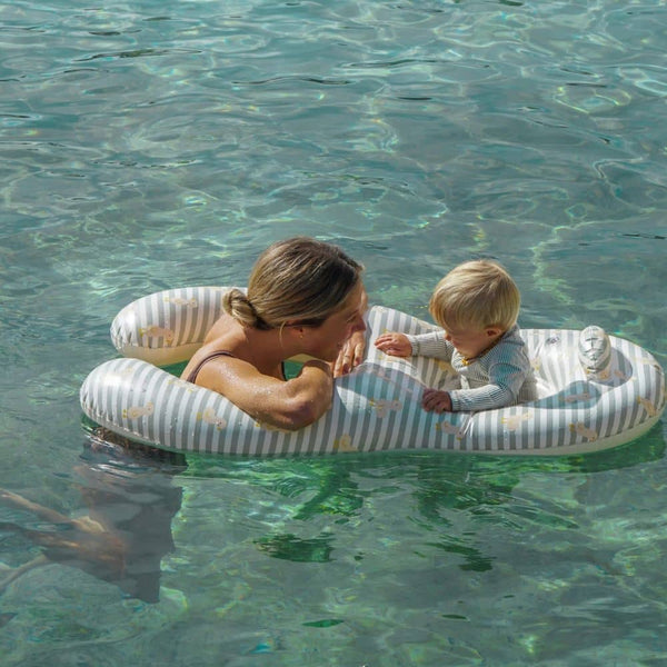 Schwimmender Babysitz – Duck Sage Stripe