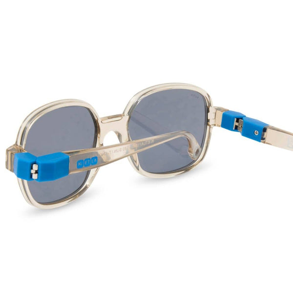 Flexible polarisierte Kindersonnenbrille Urban 4-7 J. - Moka Blue