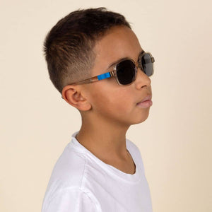 Flexible polarisierte Kindersonnenbrille Urban 4-7 J. - Moka Blue