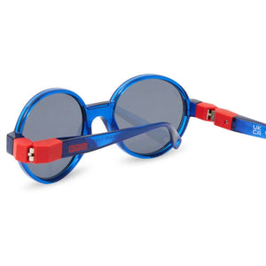 Flexible polarisierte Kindersonnenbrille Pop 7-12 J. - Navy Red