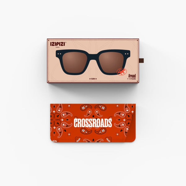 Polarisierte Sonnenbrille Road für 7–11-Jährige – Black Road