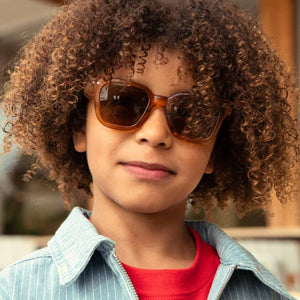 Polarisierte Sonnenbrille Road für 7–11-Jährige – Golden Canyon