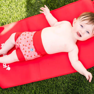 Happy Nappy DUO Schwimmwindel für 2–3-Jährige – Strawberry Field (XXL)