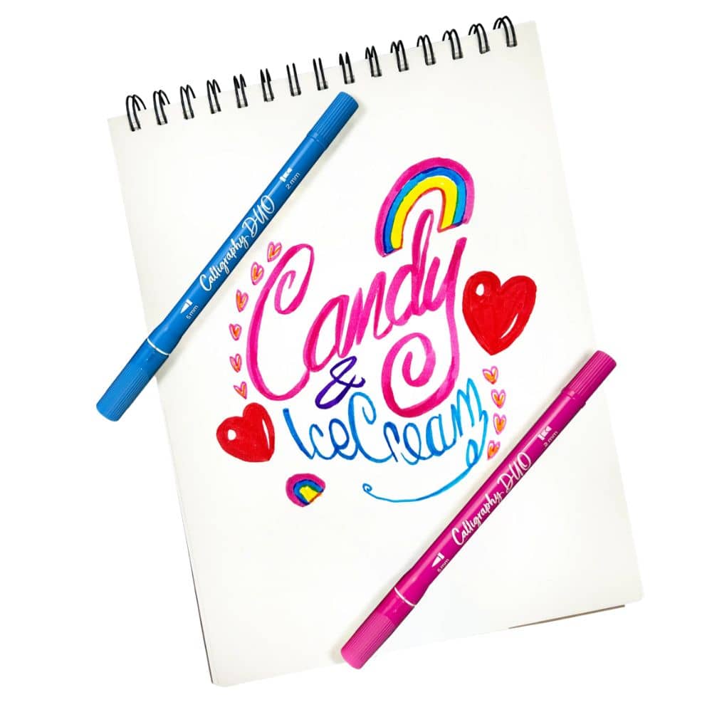Kalligrafie-Filzstifte Calligraphy Duo Ooly, 12 Stück