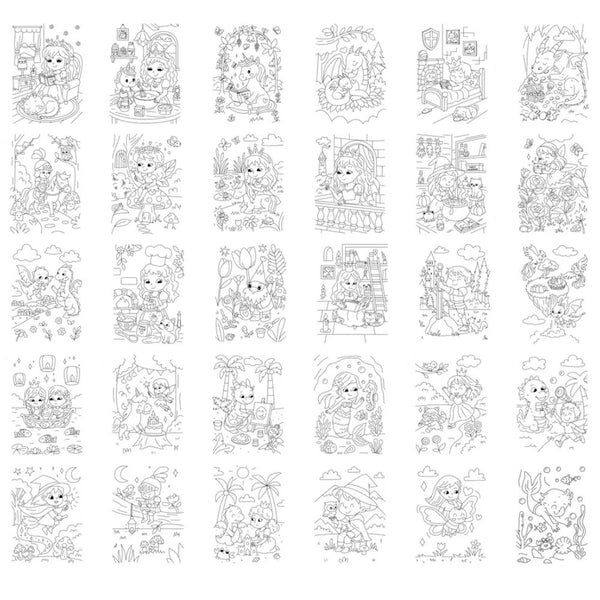 Nachfüllkarten – Kidydraw Pad – Es war einmal (30 Stück, ab 6 Jahren)