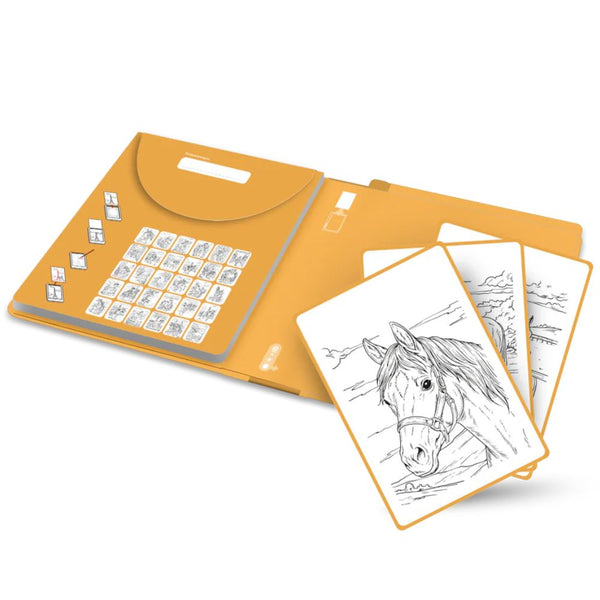 Nachfüllkarten – Kidydraw Pad – Pferde (30 Stück, ab 8 Jahren)