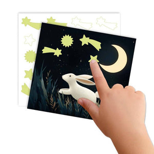 Kreativ-Set mit Leuchtaufklebern – Bär