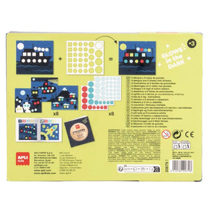 Kreativ-Set mit Leuchtaufklebern – Zug