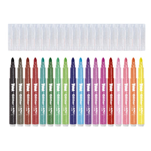 Glitzer-Filzstifte für Kinder – Glitter-Marker (18 Farben)