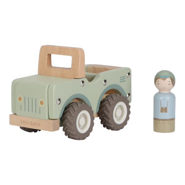 Holzauto grün - Safari Friends