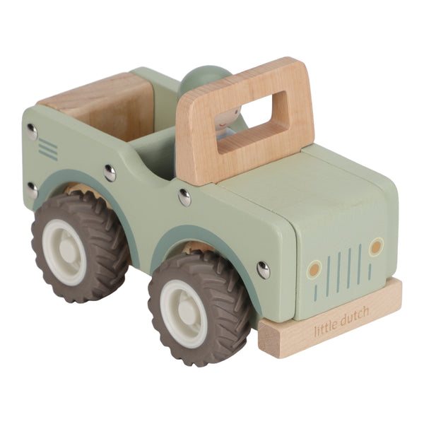 Holzauto grün - Safari Friends