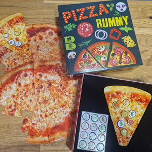 Logikspiel - Pizza Rummy (Magnetisches Kartenspiel)