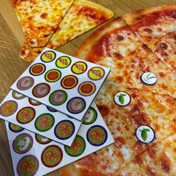Logikspiel - Pizza Rummy (Magnetisches Kartenspiel)