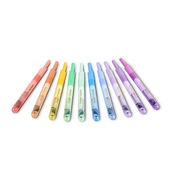 Pastellfarbene Selbstschreiber – abwaschbar, Clicks, 10 Stück
