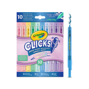 Pastellfarbene Selbstschreiber – abwaschbar, Clicks, 10 Stück