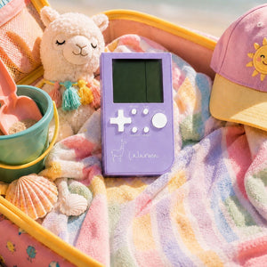 Handheld-Spielkonsole – violett