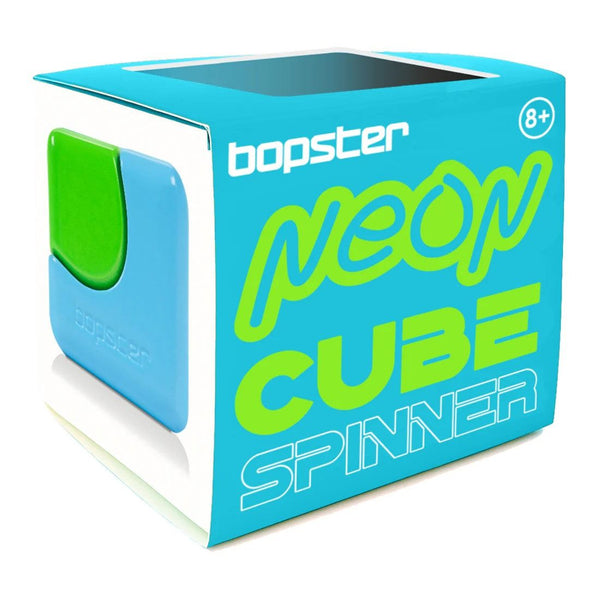 Geschicklichkeitsspielzeug - Fidget Cube Spinner - Neonblau/Neongrün