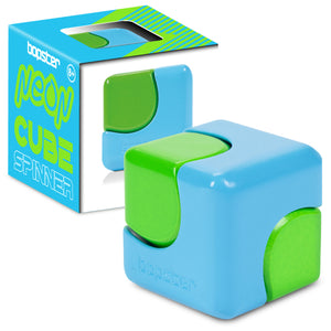 Geschicklichkeitsspielzeug - Fidget Cube Spinner - Neonblau/Neongrün