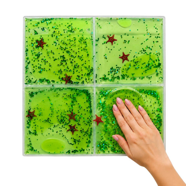 Sensorik-Knetspielzeug - Squishy Sensorik-Panel mit Flüssigkeit - Grün
