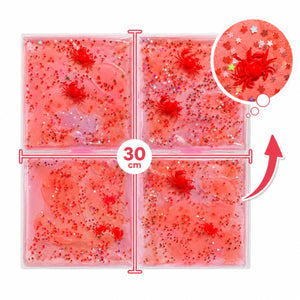 Sensorik-Knetspielzeug - Squishy Sensorik-Panel mit Flüssigkeit - Rot