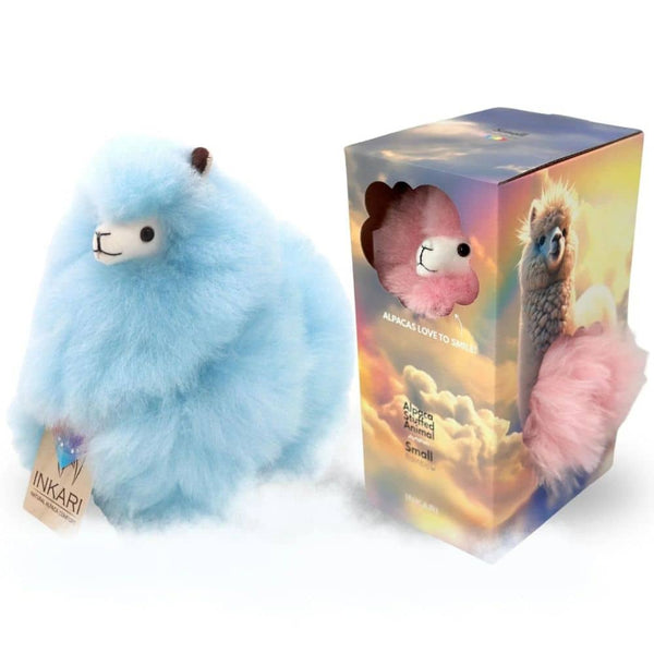 Kuscheltier – Alpaka Rainbows, Baby Blue (23 cm)