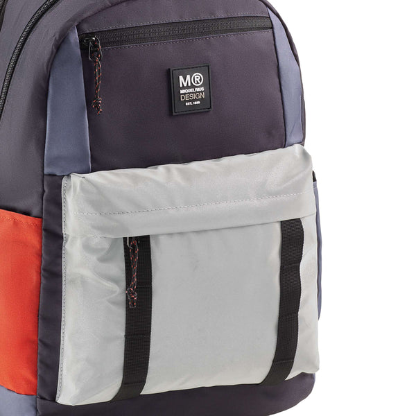 Schulrucksack dreiteilig - Amsterdam, Rider Grey 28L